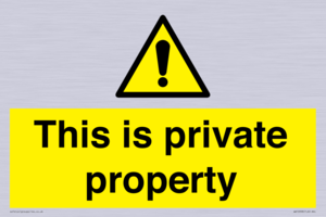 WA10998: This is private property