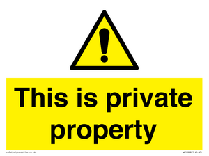 WA10998: This is private property