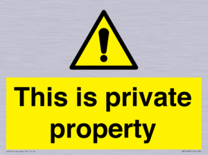 WA10998: This is private property