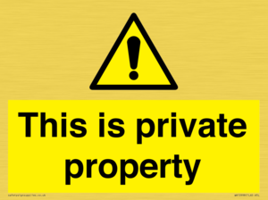 WA10998: This is private property