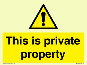 WA10998: This is private property