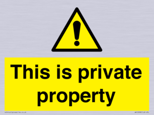 WA10998: This is private property