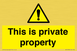 WA10998: This is private property