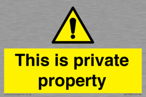 WA10998: This is private property