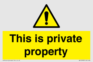 WA10998: This is private property