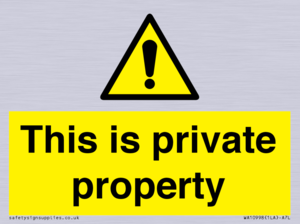 WA10998: This is private property
