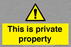 WA10998: This is private property