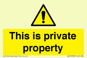 WA10998: This is private property