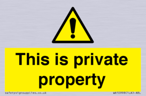 WA10998: This is private property