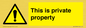 WA10998: This is private property