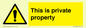 WA10998: This is private property