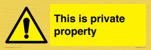 WA10998: This is private property
