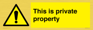 WA10998: This is private property