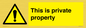 WA10998: This is private property
