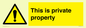 WA10998: This is private property