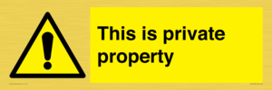 WA10998: This is private property