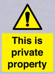 WA10998: This is private property