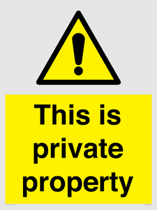 WA10998: This is private property