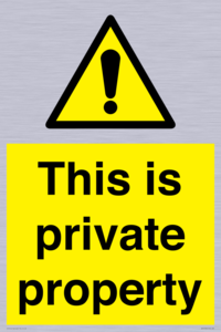 WA10998: This is private property