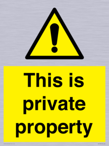 WA10998: This is private property