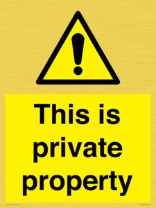 WA10998: This is private property