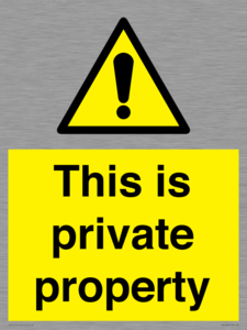 WA10998: This is private property