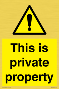 WA10998: This is private property