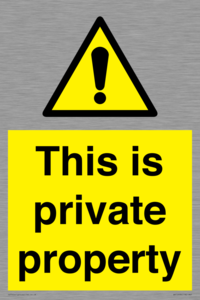 WA10998: This is private property