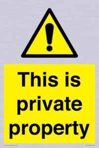 WA10998: This is private property