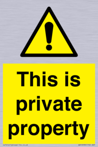 WA10998: This is private property