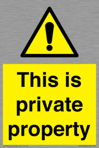WA10998: This is private property