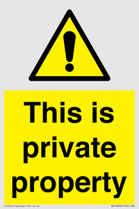 WA10998: This is private property
