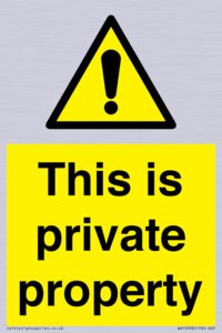 WA10998: This is private property