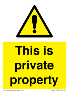 WA10998: This is private property
