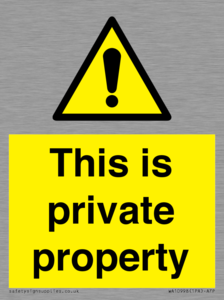 WA10998: This is private property