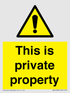 WA10998: This is private property