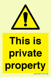 WA10998: This is private property