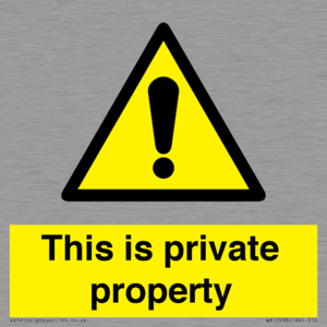 WA10998: This is private property