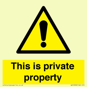 WA10998: This is private property