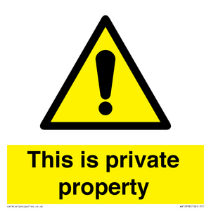 WA10998: This is private property