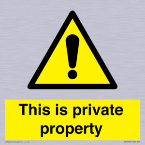 WA10998: This is private property