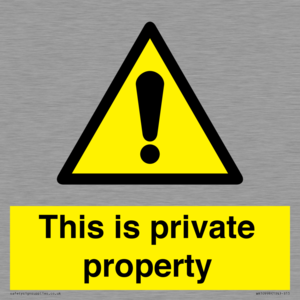WA10998: This is private property