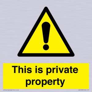 WA10998: This is private property