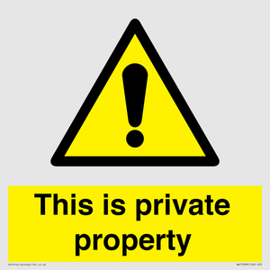 WA10998: This is private property