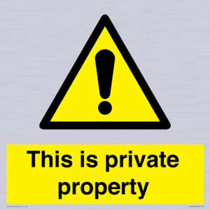WA10998: This is private property