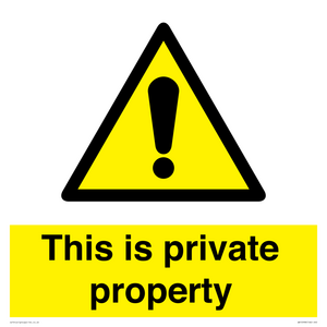 WA10998: This is private property