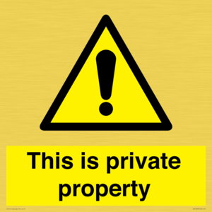 WA10998: This is private property