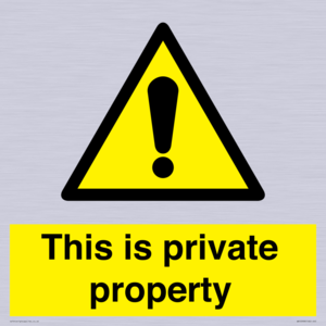 WA10998: This is private property