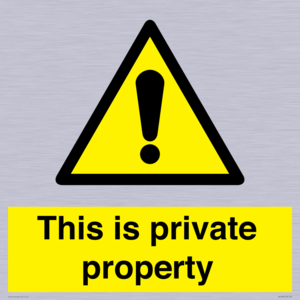 WA10998: This is private property