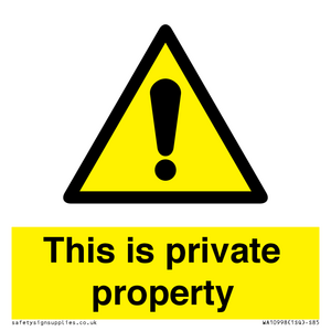 WA10998: This is private property